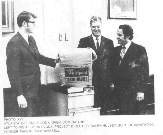 Bradbury Asociates, Inc. The Atlanta Household Refuse Compactor Demonstration Project. Atlanta, Georgia: National Technical Information Service, 1974.