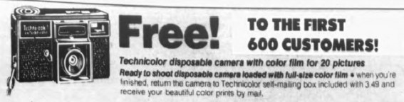 Illustration of Techni-Pak from an advertisement for J.M. Fields department store, Rome Daily Sentinel, 1975 August 15.