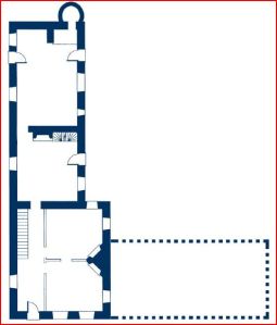 The Speaker's House, first floor plan, c. 1800.